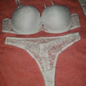 White lace Bra&panty set